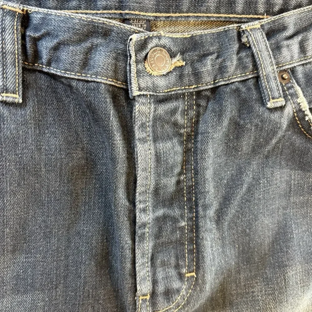 Banana Republic Men’s Jeans Straight Fit Blue Denim Medium Wash Button Fly